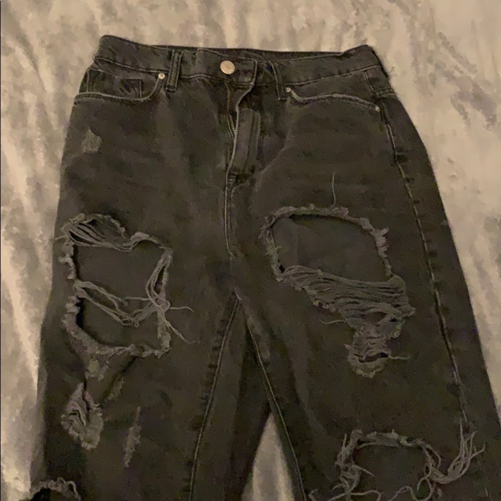 black ripped BDG jeans